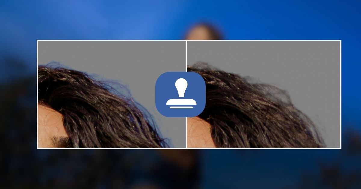 Vorher und nachher: sauber getrennte Haare ohne farbigen Rand.